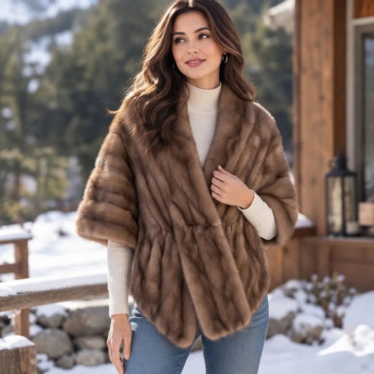 Mink-Style Glamour Winter Shawl