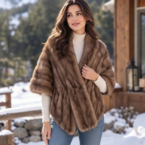 Mink-Style Glamour Winter Shawl