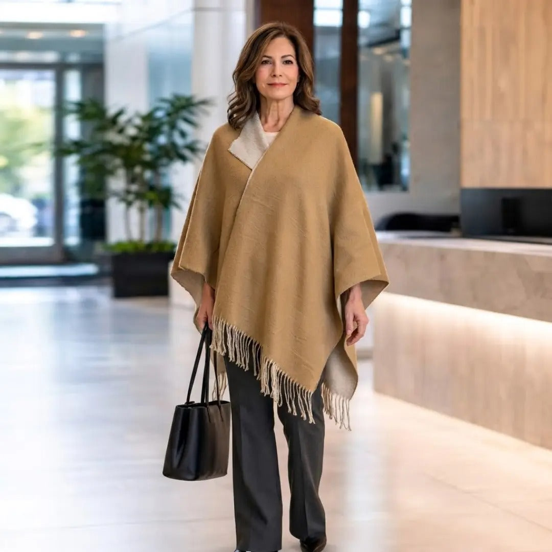 Classic Camel Reversible Shawl